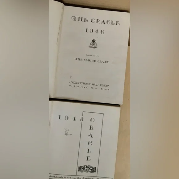 WW II era,  HACKETTSTOWN NJ HIGH SCHOOL YEAR BOOKS - Picture 7 of 16